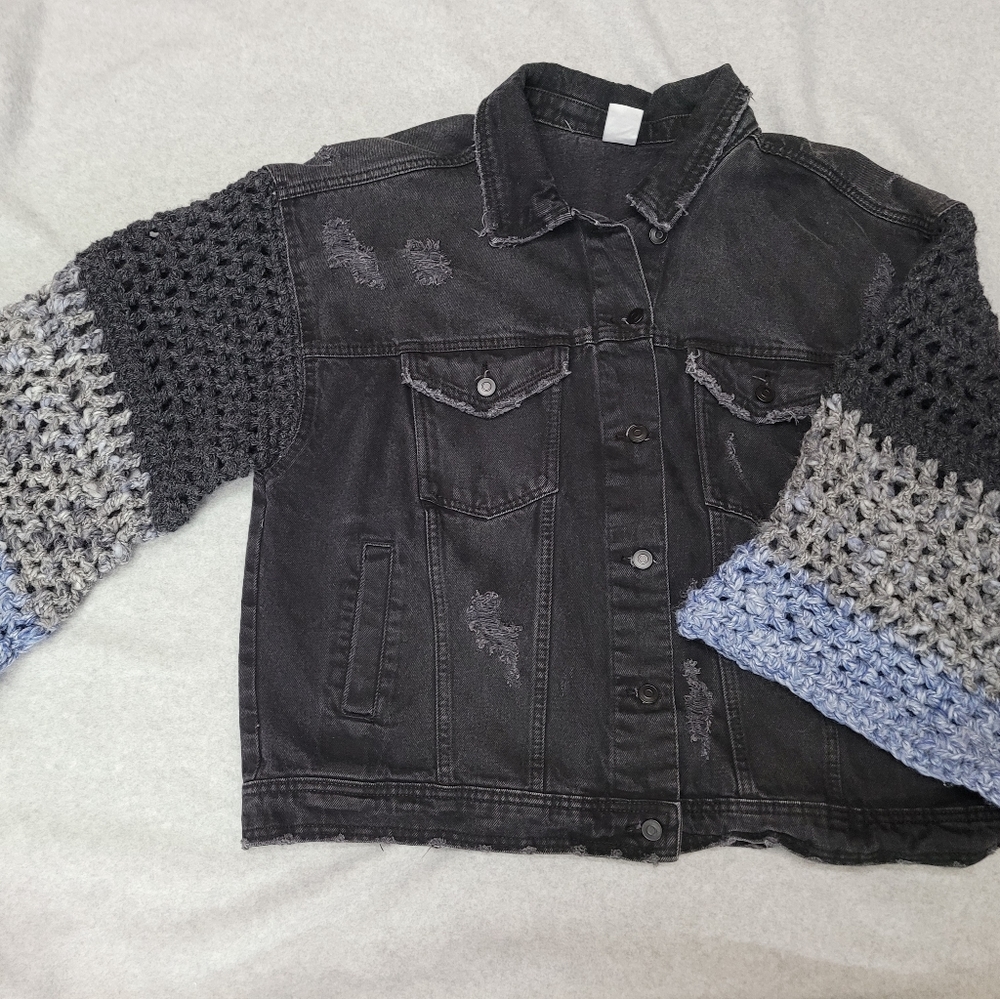 Upcycled Jean Jacket size 3x